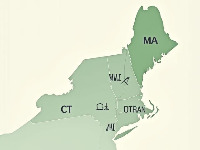 Illustration showing delivery radius across New York and surrounding states